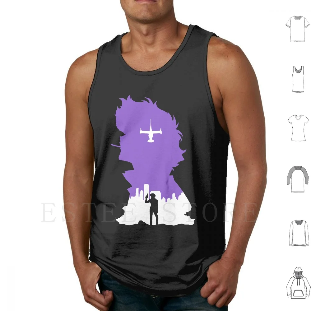 Cowboy Bebop Retro Vintage Canotte Gilet Senza Maniche Cowboy Bebop Anime Bebop Cowboy Manga Space Spike Spike Cowboy Bounty