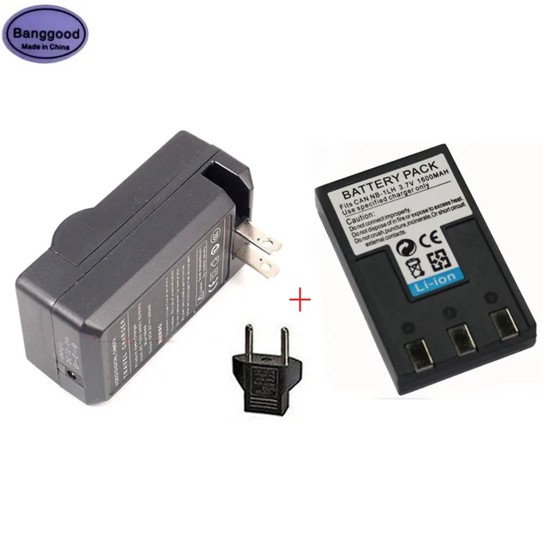 3 7 V 1600 мА/ч NB-1LH NB-1L NB1LH NB1L Камера Батарея + AC Зарядное устройство для Canon S110 Digital ELPH S200