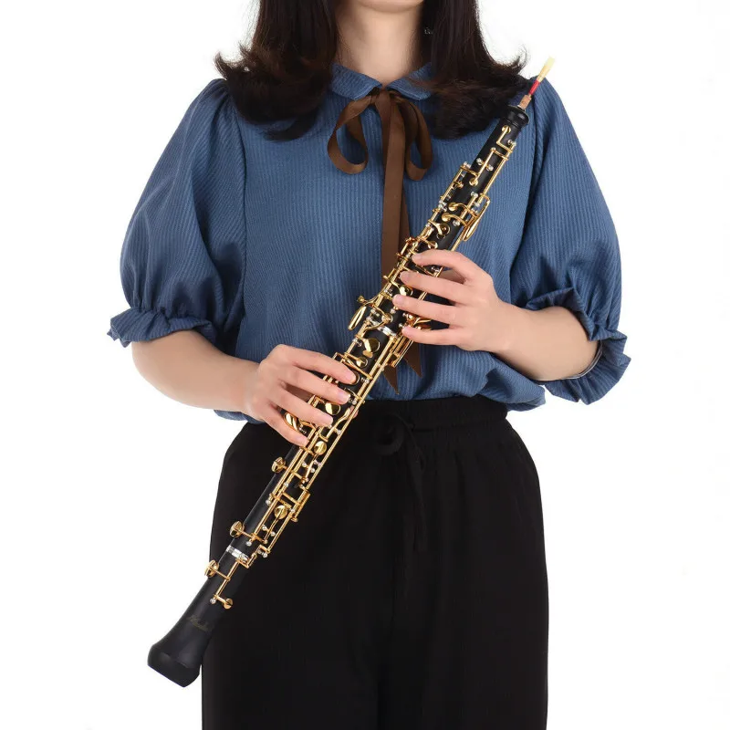 Профессиональный oboe C Ключ полуавтоматический позолоченный ключ стиль