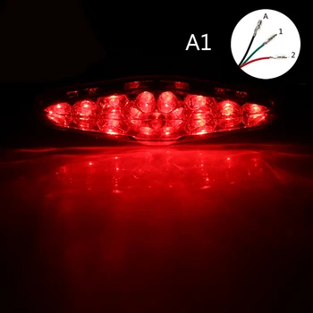 

Stop Tail Light Lamp.ATV 12V Motorcycle Reverse Red Indicator 15Led License plate Turn Signal