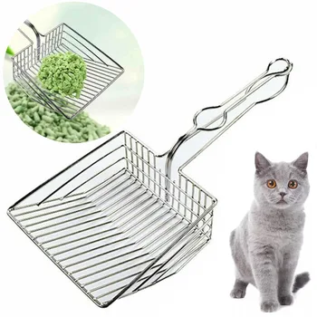 

Metal iron Cat Litter Scoop Metal Waste Scooper Pet Poop Sand Shovel Cleaning Smooth Surface Tools Small Size Easy To Carry