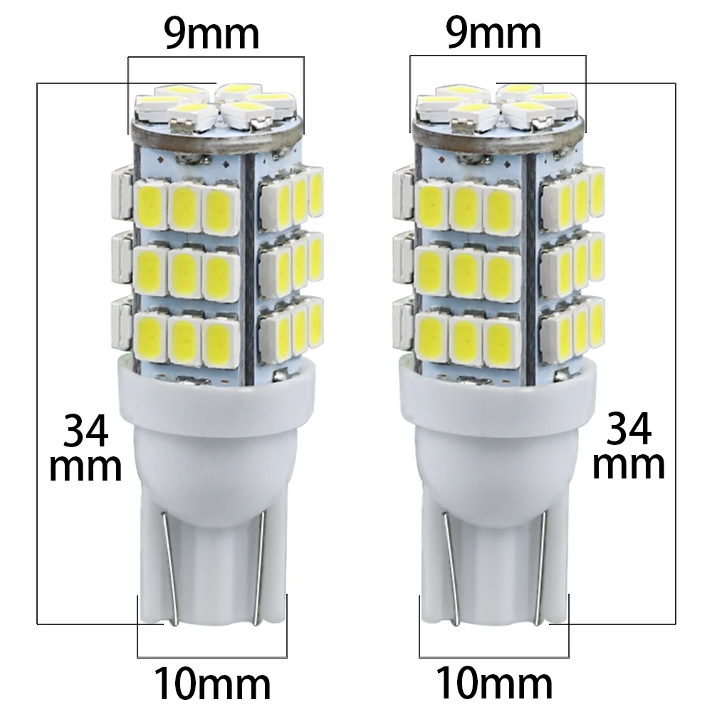 100 шт. T10 194 168 W5W Автомобильная лампочка 3020 42SMD авто Интерьер светильник чтения парковка купол Боковой габаритный фонарь светильник багажник белый 12В оптом