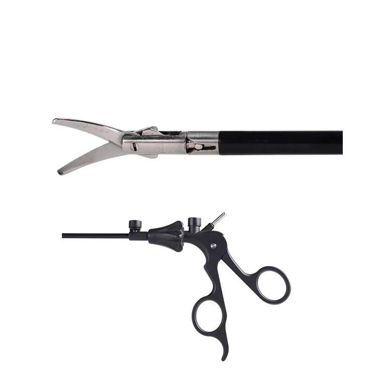 

Laparoscopic Scissor with diam 5mm Plastic handle surgical instruments with three partition