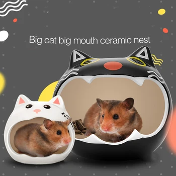 

Ceramic House Summer Nest Hammok Hamster Rat Chinchillas Cage Golden Bear Sleeping Bed Hedgehog Squirrel Guinea Pig Accessories