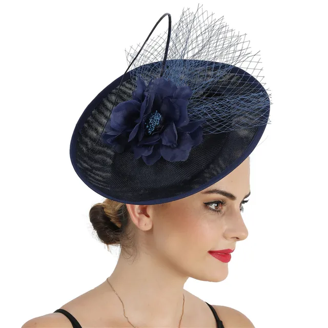 Hair Fascinator Ladies Big Hat Mesh 