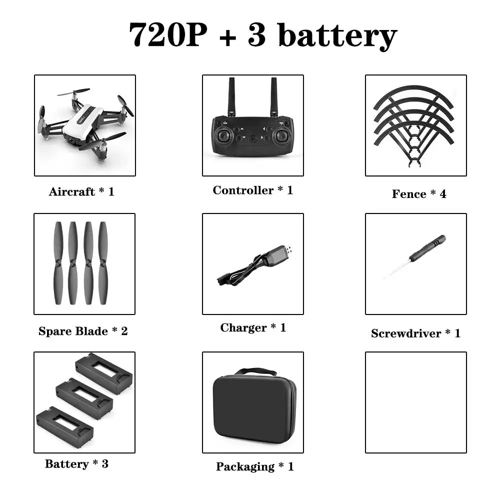 720p 3 battery SHAREFUNBAY R11 Дрон 4k HD широкоугольная камера 1080P wifi FVP Дрон с удерживанием высоты видео запись жестов фото Дрон с камерой квадрокоптер с камерой аккумулятор квадрокоптер с камерой профессиона квадрокоптер - Цвет: 720p 3 battery