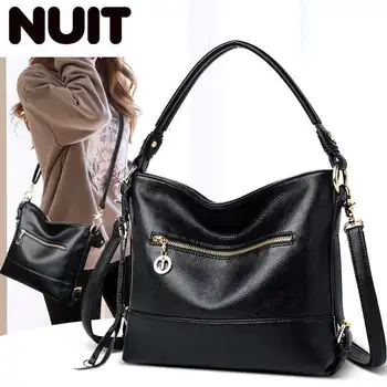 

Multifunction Soft Leather Luxury Ladies Hand Bags Female Crossbody Bags For Women Shoulder Messenger Bags Sac A Main Femme