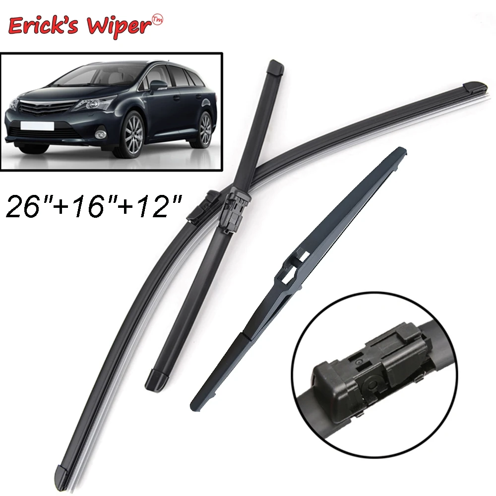 Erick's Wiper Front & Rear Wiper Blades Set For Toyota Avensis T270