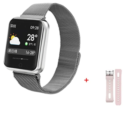 P68 Bluetooth Смарт-часы с поддержкой кровяного кислорода и давления пульса IP68 Водонепроницаемые спортивные Смарт-часы для Xiaomi Apple E06 IWO11 - Цвет: P68-Match 23