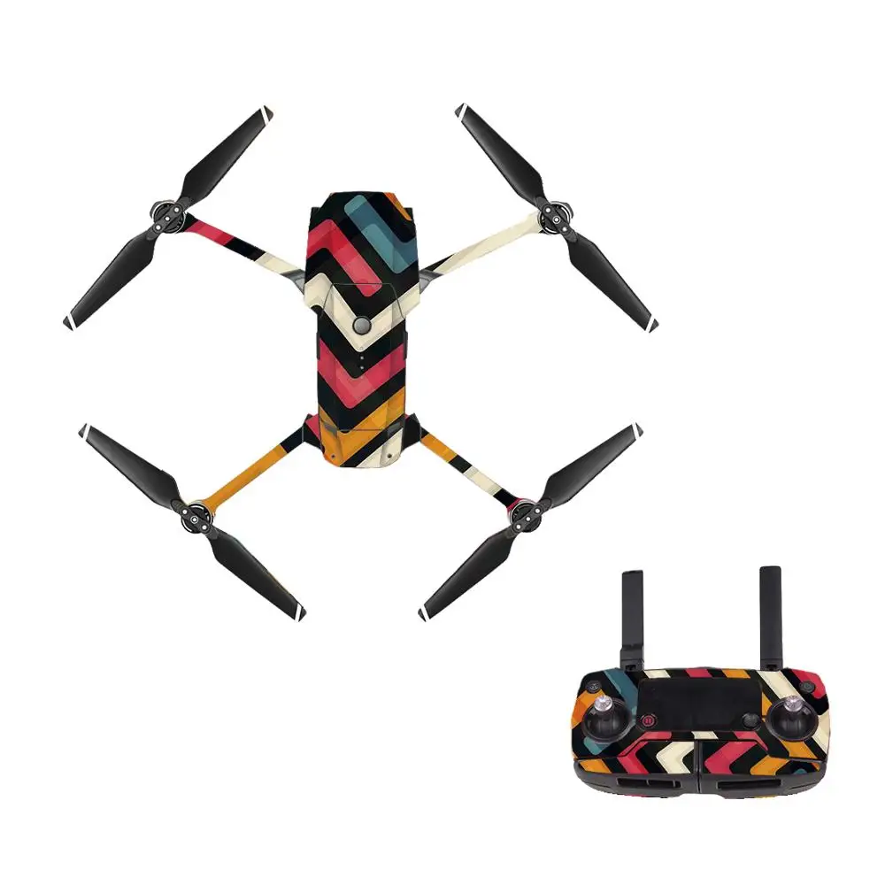 Trend Style 9 Decal Skin Sticker For DJI Mavic Pro Drone + Remote Controller + 3 Batteries Protection Film Cover