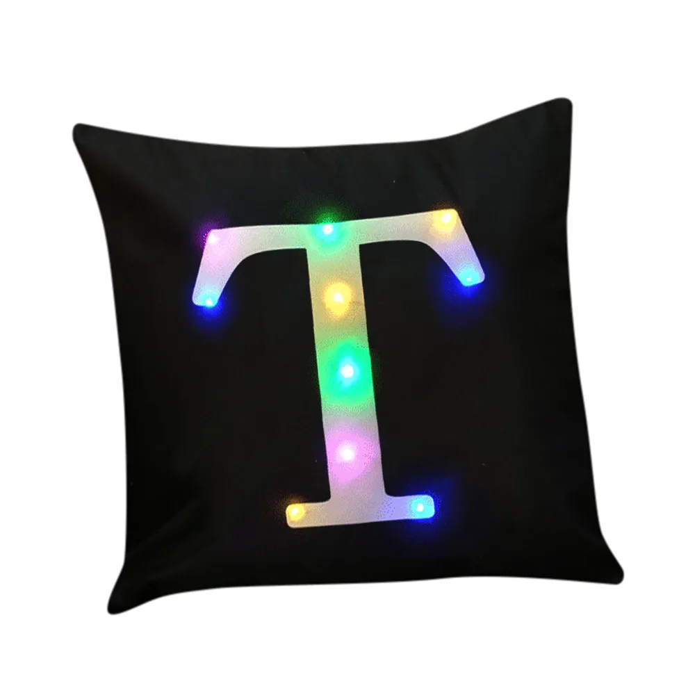 The New Color Lights Christmas Pillow LED Lights Pillow Creative Printing Linen