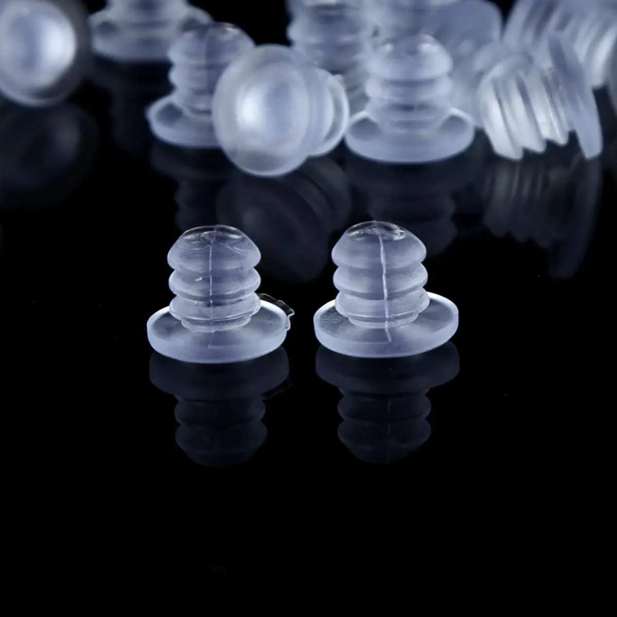 30Pcs Glass Table Top Spacers Anti Collision Rubber Embedded Bumpers Antislip Drawer Cabinet Door Bumper Pad Furniture Protector