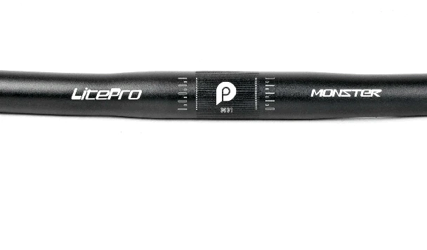 Litepro ynhon 25,4*580 мм плоский руль monster MTB велосипедный однообразный Руль Велоспорт горизонтальный - Цвет: litepro black