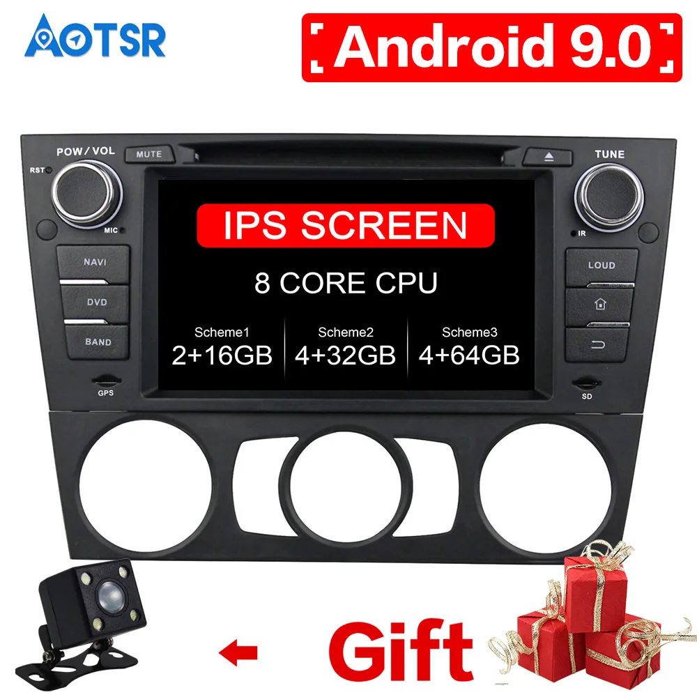 Android 9.0 Car DVD Player GPS Navigation Multimedia Stereo For BMW E90 E91 E92 E93 2005 2006 2007 2008-2011 Head Unit radio | Автомобили