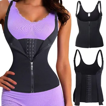 

Women Waist Trainers Wild Soft Comfortable Breathable Body Shapers Adjust Corset Slimming Belt Zipper Body Shaping Abdomen Belt