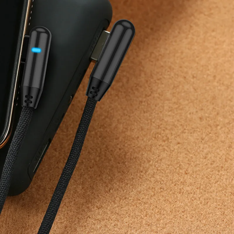 0,25 м 1 м 90 градусов быстрый USB кабель для iPhone XS Max XR X 8 7 6 6S зарядное устройство Шнур микро-usb кабель type-c usb type-C кабель