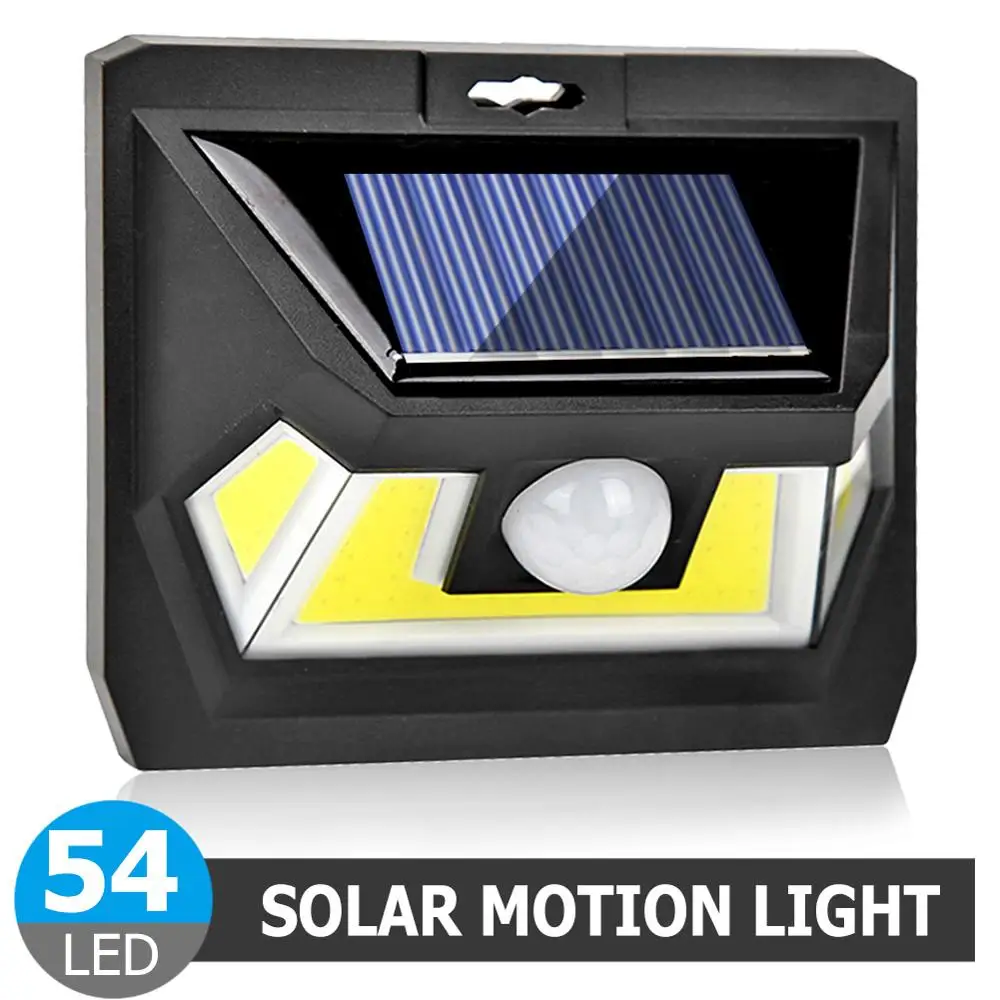 COB 48/54/55/66LED Solar Motion Sensor Wall Light Waterproof Garden Security Lamp LED Solar Light Outdoor Garden Street Lamp