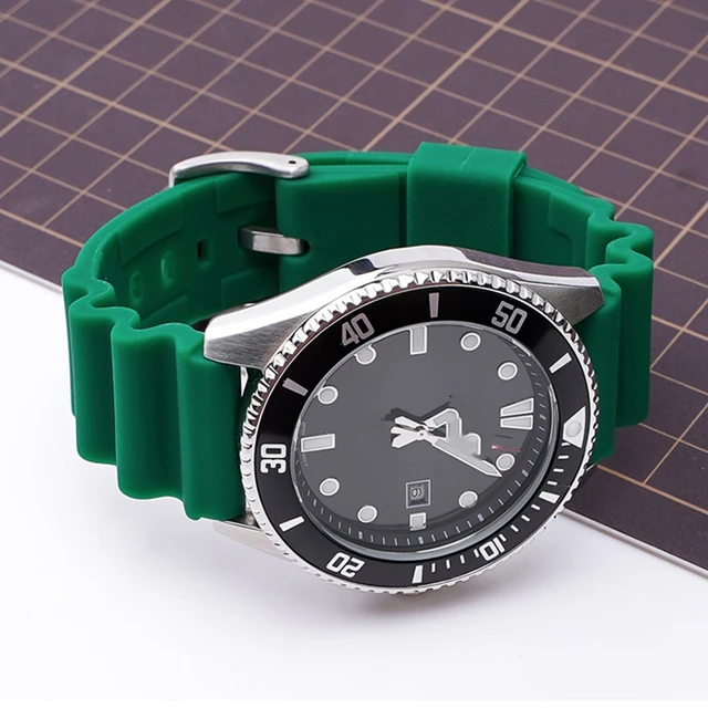 Correa de silicona con Logo Seiko para hombre y mujer, correa de reloj  deportiva resistente al agua, Universal, 18mm, 20mm, 22mm - AliExpress