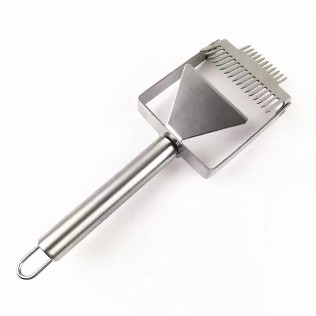 Multifunkcionális Rozsdamentes Acél Lecsupaszító Villák Dupla Tű Méhészeti Szerszámok Mézes Méhsejt Kaparóhoz - Image 3