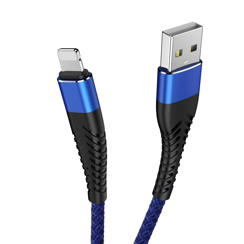 3 м данных USB зарядное устройство быстрый кабель для iPhone 6 6S 7 8 Plus 5 5S iPhone 11 Pro X XR XS Max iPad мобильный телефон длинный провод шнур - Цвет: Синий