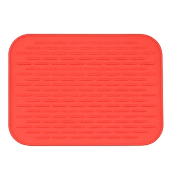 

Protector Dish Drying Mat Anti Bacterial Tableware Kitchen Cushion Heat Resistant Drainer Washer Anti-scald Large Silicone Cup