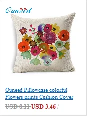 Ouneed чехол для подушки с модным цветочным принтом, чехол для подушки, мягкие поясные подушки для стула, наволочки, almofada Home animetive