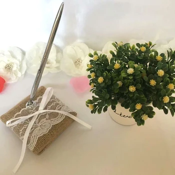 

Silver Wedding Party Silver Guest Book Signing Pen Love Sign Holder Table Decor Wedding Signing Pen Party Supplies 2 Types