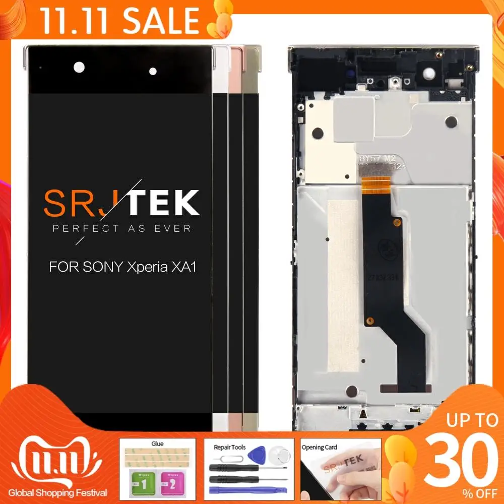 Оригинальный ЖК дисплей для SONY Xperia XA1 сенсорный экран с рамкой G3116 G3121 G3123 G3125 G3112|lcd
