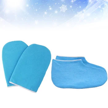 

1 Set Paraffin Therapy Supplies Beauty Care Accessories Wax Bath Protectors Foot Covers Gloves Set for Students Mother Ladies Wo