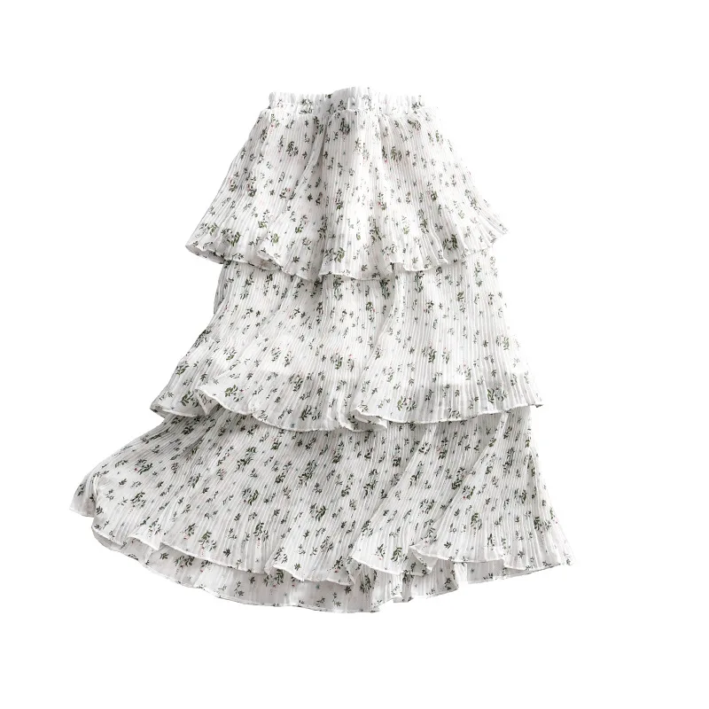 

A Generation of Floral-Print Cake Skirt Fairy Xian Qi MORI Series Skirt Women's Entity