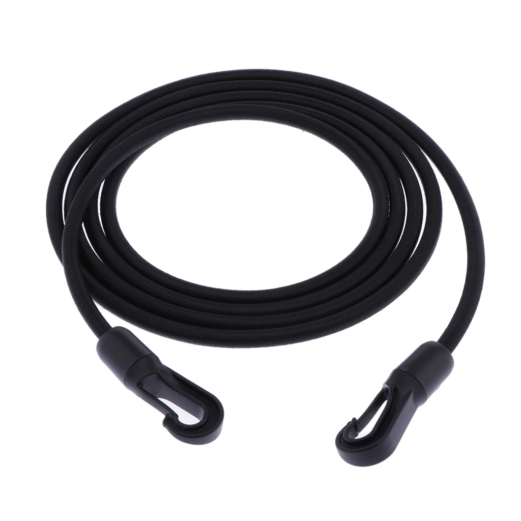 1 Piece 8mm Elastic Fixed Bungee Cord Strong Durable Heavy Duty Bungie Strap Outdoor Equipment Accessories with Carabiner Hook
