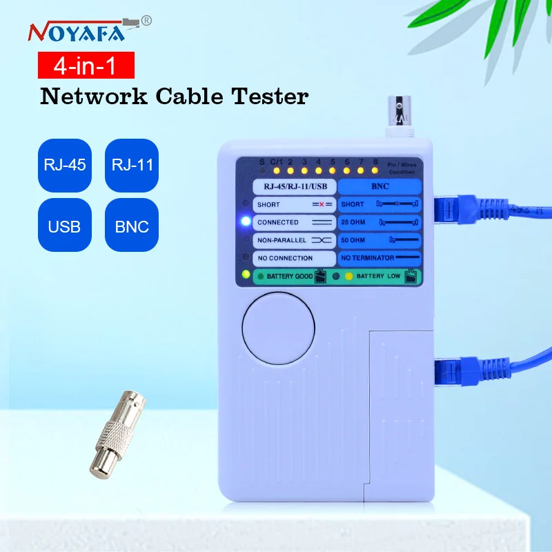 Тестер сетевого кабеля rj45 RJ11 BNC usb lan Кабельный тестер для UTP STP LAN кабелей трекер