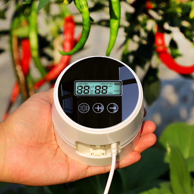 Auto Drip Irrigation System Controller Garden Flowers Plant Timer Watering 