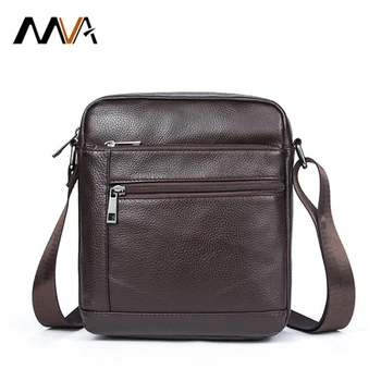 

MVA men shoulder bag casual business messenger bag leather retro high-quality men's bag fashion top layer cowhide free shipping