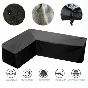 

Home Textile Sofa Cover Furniture Cover 215*215*87cm Garden Outdoor Sofa Protect L Shape Waterproof Oxford Cloth