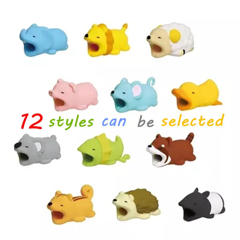

Cartoon Animal USB Cable Protector Cable Organizer Data Line Management Charging Protection Cable Winder For iPhone iPad iPod