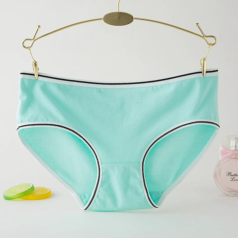 

LUOCHEN tanga Lingerie Cotton Panties Underwear Briefs Breathable Panty Intimates ropa interior femenina underwear women S1767