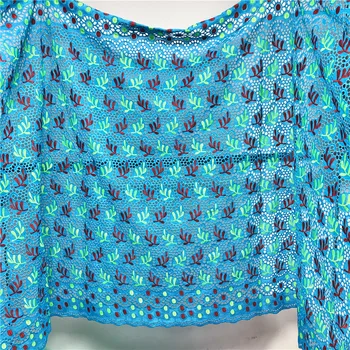 

2020 New arrival tissu african swiss voile lace dentelle blanche 100%cotton lace fabric dubai dry cotton lace fabrics 5yards