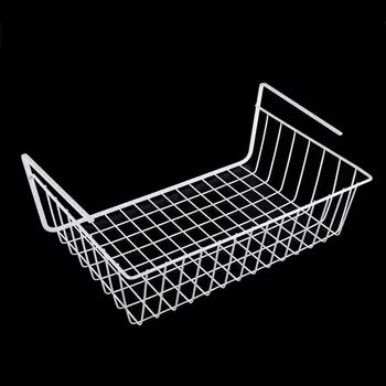 

1 pcs Kitchen Under Shelf Storage Basket Lightweight Metal Organiser Rack