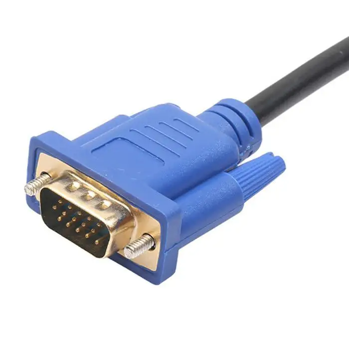 1,8 м HDMI к VGA 1080 hd-конвертер кабель аудиокабель конвертер 15 Pin штекер к женскому HDMI к VGA разъем шнур для ПК ноутбука тв