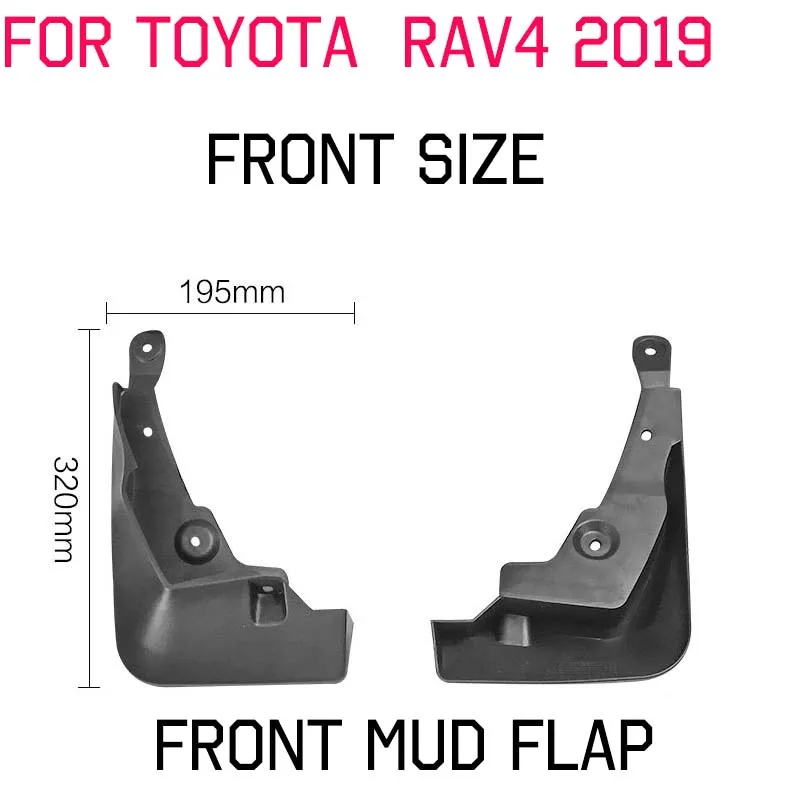 Для Toyota RAV4 Автомобильные Брызговики, брызговики, брызговики, авто черные передние задние брызговики, брызговики XA50