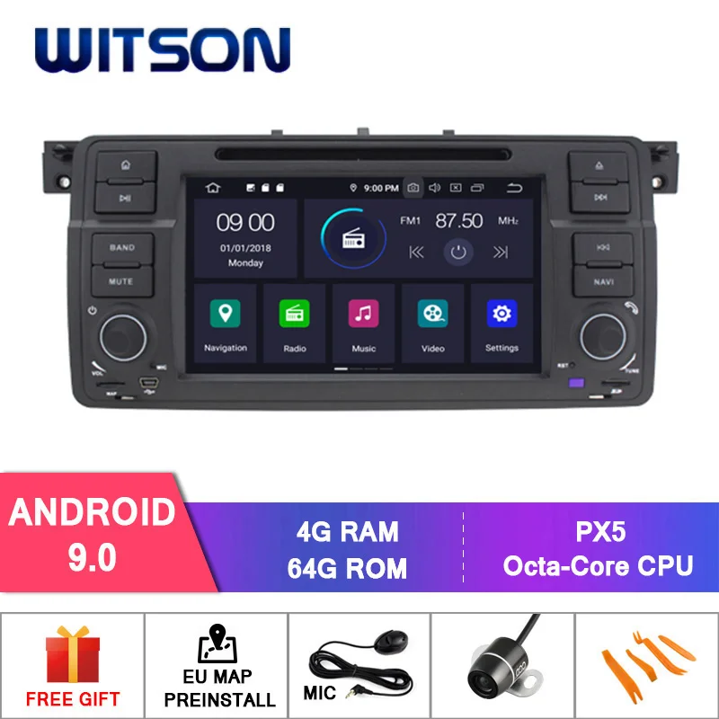 Top WITSON Android 9.0 CAR AUDIO DVD for BMW 3 Series E46 1998-2006 audio system with gps car audio gps dvd bluetooth car radio 0 Top WITSON Android 9.0 CAR AUDIO DVD for BMW 3 Series E46 1998-2006 audio system with gps car audio gps dvd bluetooth car radio 0
