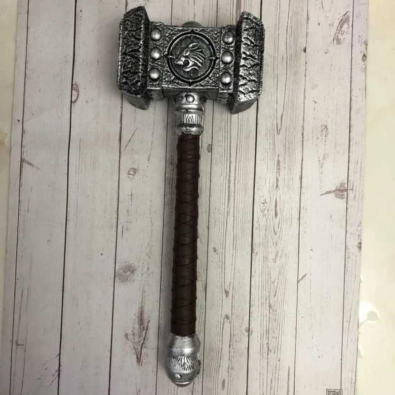 

1: 1 Cosplay Hammer Destroy Thor's Hammer 54cm War Game Figure Model Kids Gift PU Material Role Playing Weapon