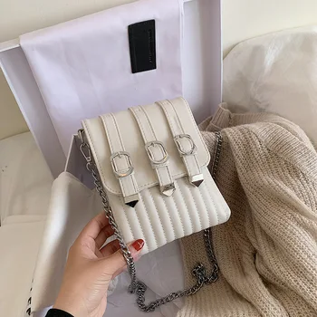 

High Quality Chain Crossbody Bag for Women 2020 PU Leather Luxury Handbags Women Designer Bag Sac Main Femme Shoulder Bag Flap