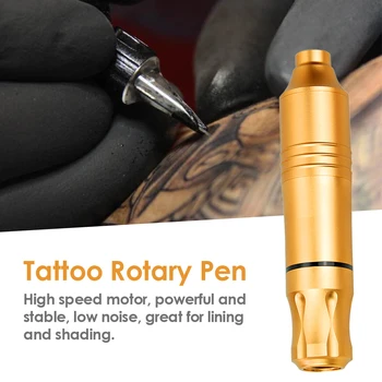 

High speed Gold Tattoo Pen Rotary Tattoo Machine & Permanent Makeup Pen Motor Cartridges Pen for Tattoo Artists