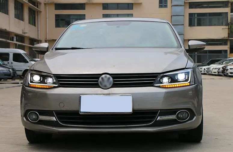 VLAND завод для автомобильных фар для JETTAS Mk6 или Sagitar светодиодный головной свет 2011 и поворотный свет с движущимся сигналом
