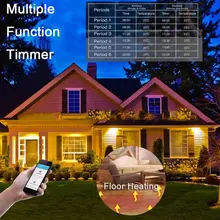 WiFi умный термостат регулятор температуры для воды/электрический подогрев пола 37ME