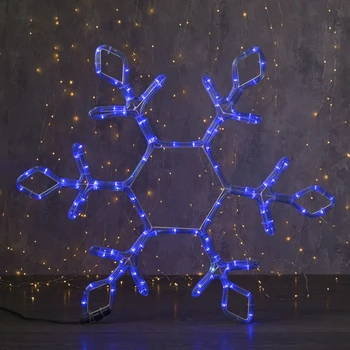 

Duralight figure "Snowflake" 65x65 cm, 120/20 LED, 220V, BLUE-WHITE 2315082
