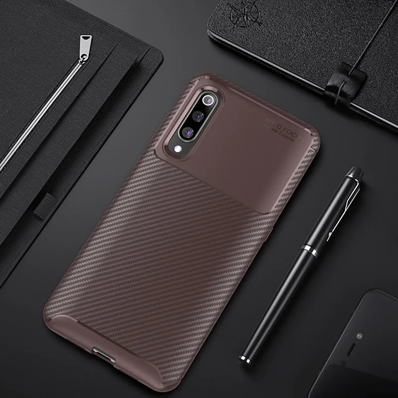 

Phone case For Xiaomi 9 SE 8 Pro Case For Xiaomi Max Mix 3 Case Carbon Fiber TPU Cover Shockproof Bumper For Xiaomi Pocophone F1