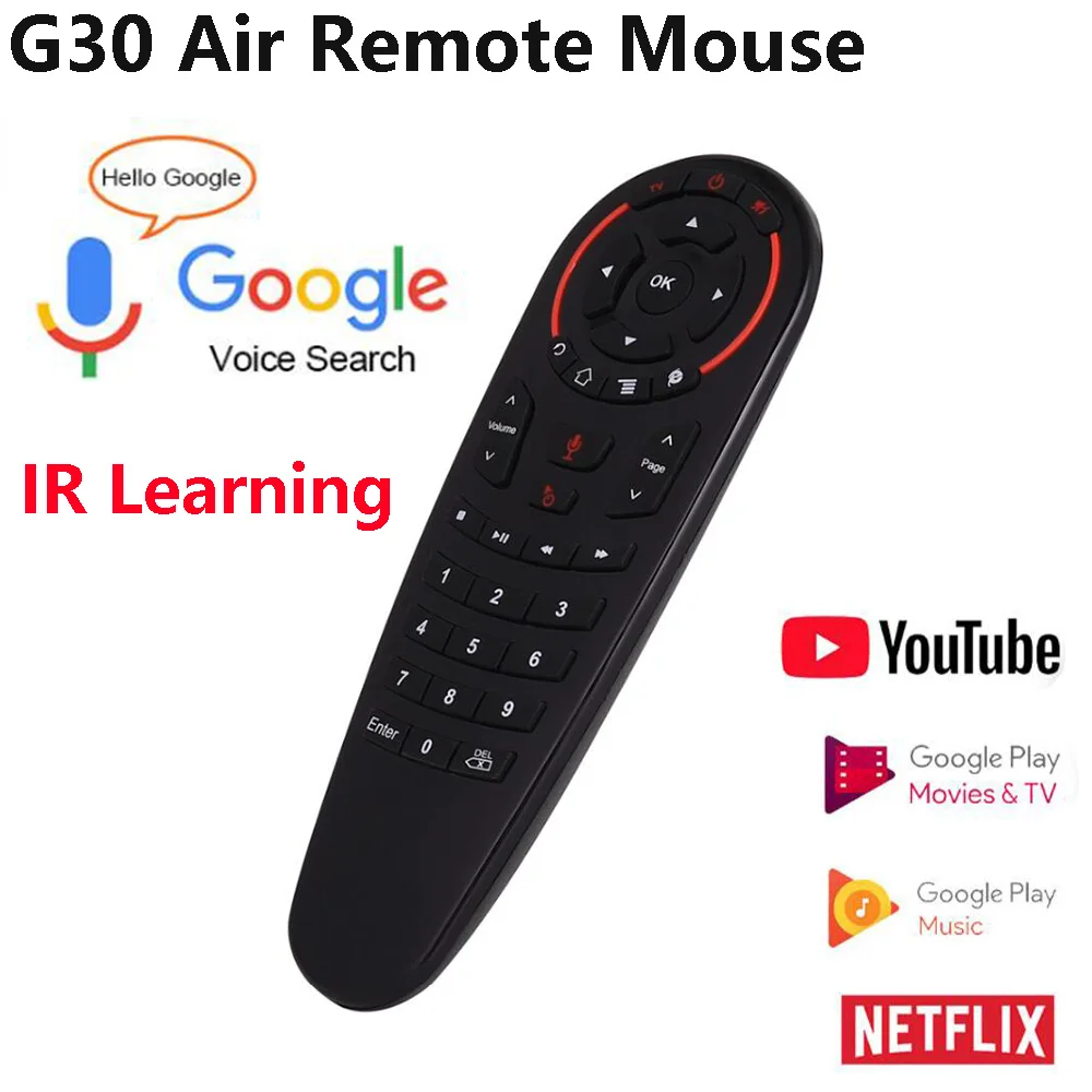 G30 G30S Голосовая Летающая мышь USB2.4G Интеллектуальный голосовой пульт